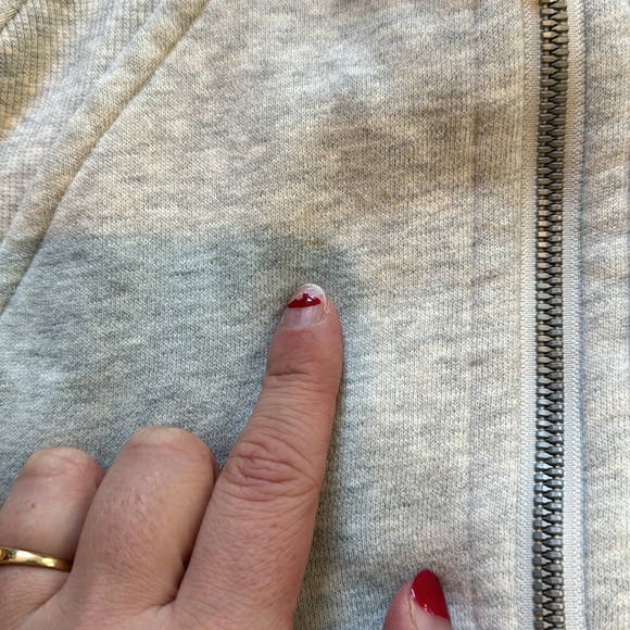 Lululemon Oversized Scuba Half Zip Hoodie Light Grey Medium - Picture 4 of 6